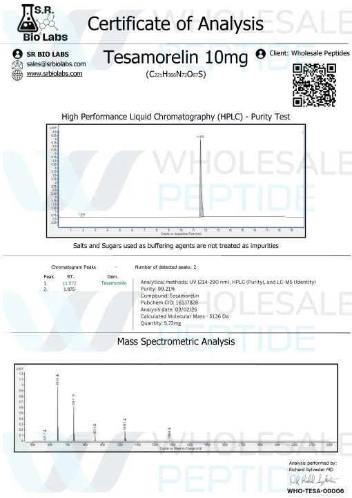 Tesamorelin 10mg - Image 2